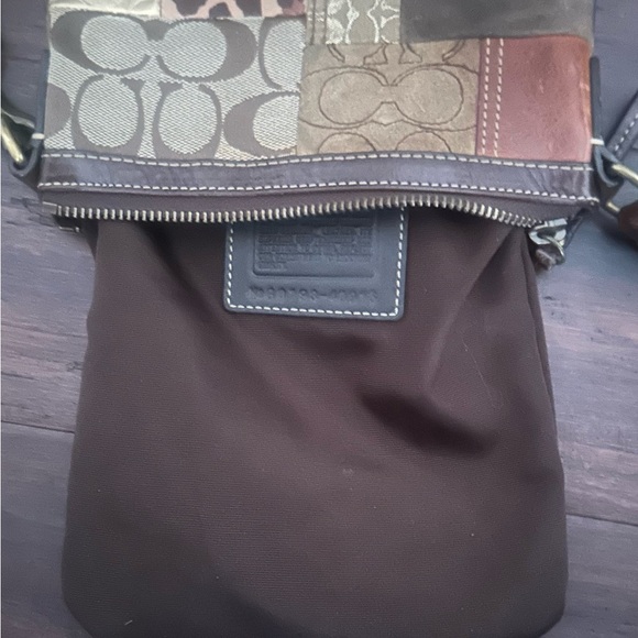 Coach Leather Patchwork Crossbody bag, animal print 🐆 40915 - Picture 7 of 8